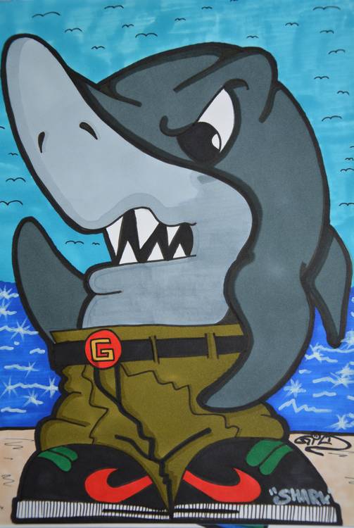 Graffiti Character Shark from Vadim Gild