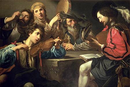 A Musical Gathering from Valentin de Boulogne