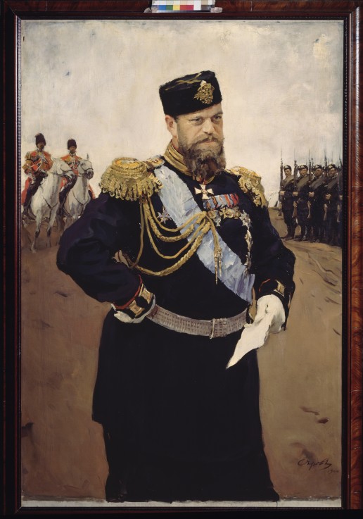 Portrait of the Emperor Alexander III (1845-1894) from Valentin Alexandrowitsch Serow