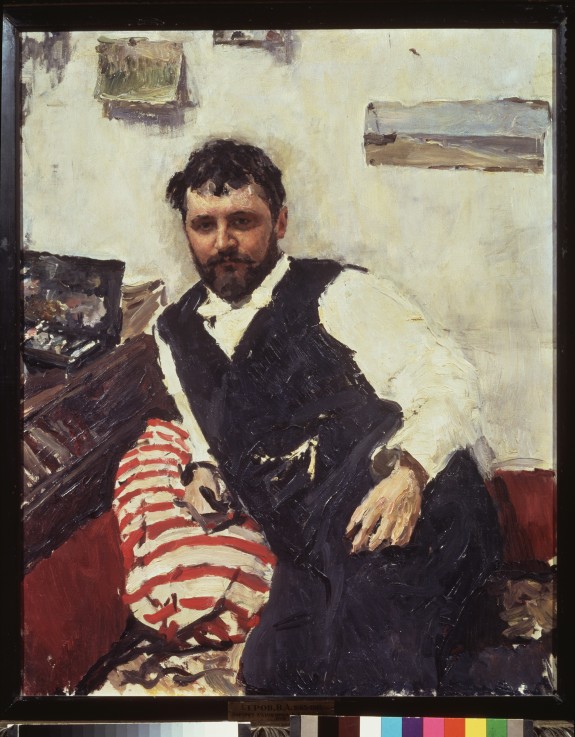 Portrait of the artist Konstantin Korovin (1861-1939) from Valentin Alexandrowitsch Serow
