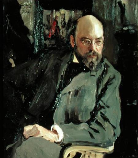 Portrait of Ilya Ostrouhov (1858-1929) from Valentin Alexandrowitsch Serow