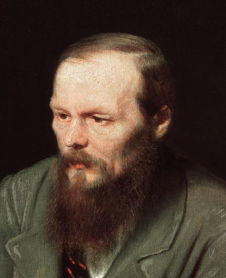 Portrait of Fyodor Dostoyevsky (1821-81) 1872 (detail of 67923)