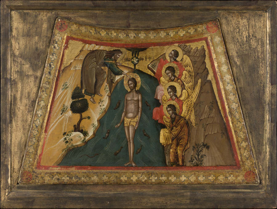 The Baptism of Christ from Veneto-Byzantinischer Meister des 15. Jahrhunderts