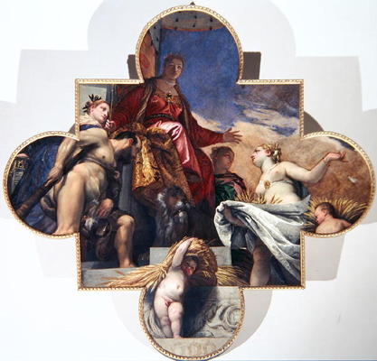 Venus Receiving Gifts from Hercules and Ceres, c.1576-78 (oil on canvas) from Veronese, Paolo (aka Paolo Caliari)