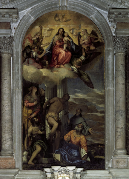 Madonna in Glory / Veronese / c.1565 from Veronese, Paolo (aka Paolo Caliari)
