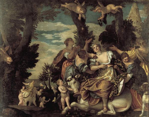 Veronese / Rape of Europa / Ptg./ c.1580 from Veronese, Paolo (aka Paolo Caliari)