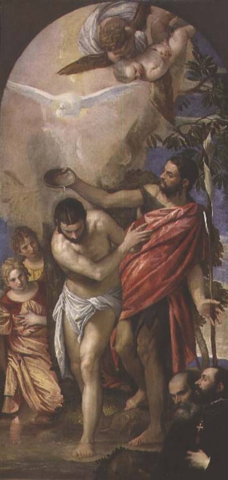 The Baptism of Christ from Veronese, Paolo (aka Paolo Caliari)