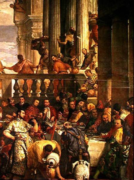 The Marriage Feast at Cana, detail of the right hand side from Veronese, Paolo (aka Paolo Caliari)