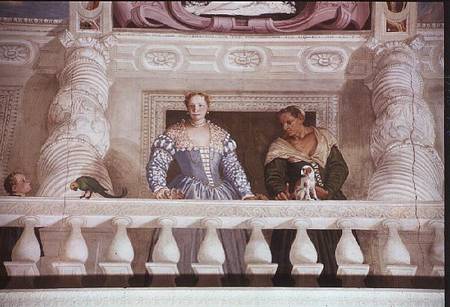 Villa Barbaro. Lady and Nurse on the Balcony from Veronese, Paolo (aka Paolo Caliari)
