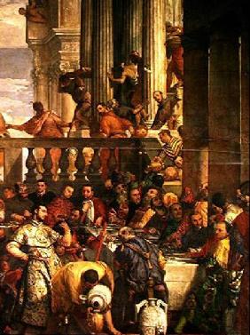The Marriage Feast at Cana, detail of the right hand side