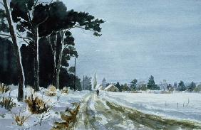 Hermitage Road in the Snow (Village of Higham, near Rochester)