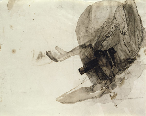 Untitled, c.1853-5 (ink wash on paper) from Victor Hugo