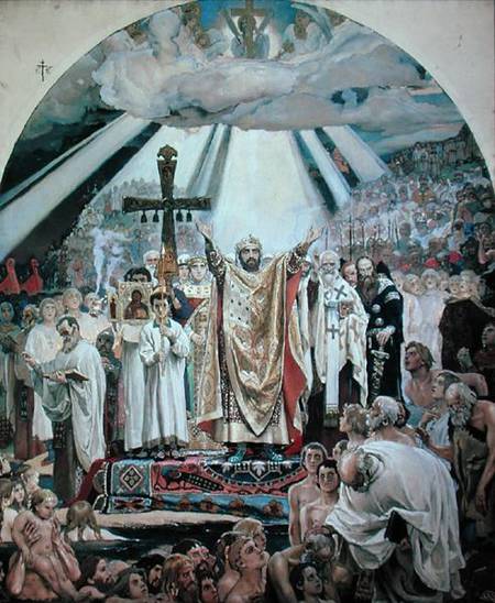 Baptism of Rus from Victor Mikhailovich Vasnetsov