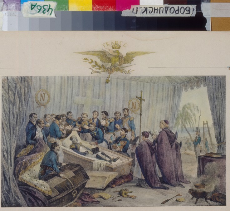 Opening Of Coffin Of Napoleon On Saint Helena Island on October 16, 1840 from Victor Vincent Adam