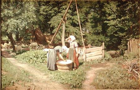 Young Girls at the Well from Viggo Pedersen