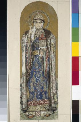 Saint Olga, Princess of Kiev (Study for frescos in the St Vladimir's Cathedral of Kiev)