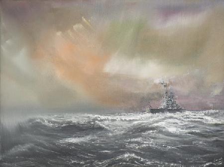 Bismarck signals Prinz Eugen 0959hrs 24/051941