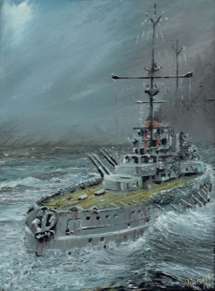 SMS Friedrich der Grosse at Jutland 1916 from Vincent Alexander Booth