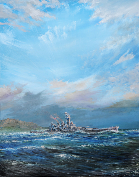 USS Washington leaves Guadalcanal from Vincent Alexander Booth