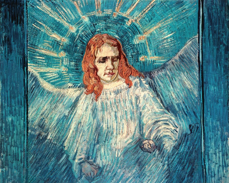 Half figure of an angel from Vincent van Gogh