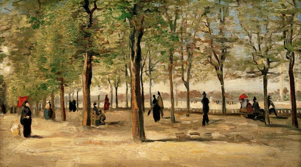 Van Gogh, Lane at Jardin du Luxembourg from Vincent van Gogh