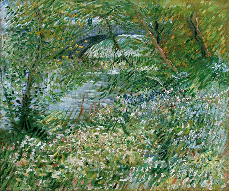 Les quais de la Seine, avec le pont de Clichy au printemps from Vincent van Gogh