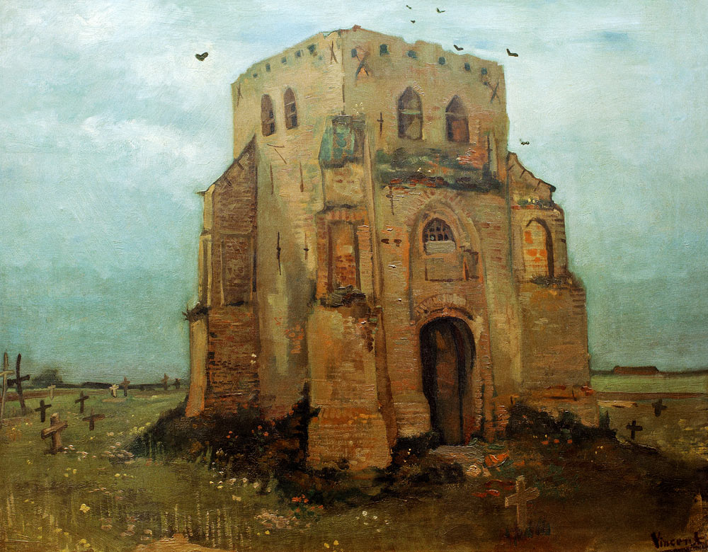Old Church Tower at Nuenen from Vincent van Gogh