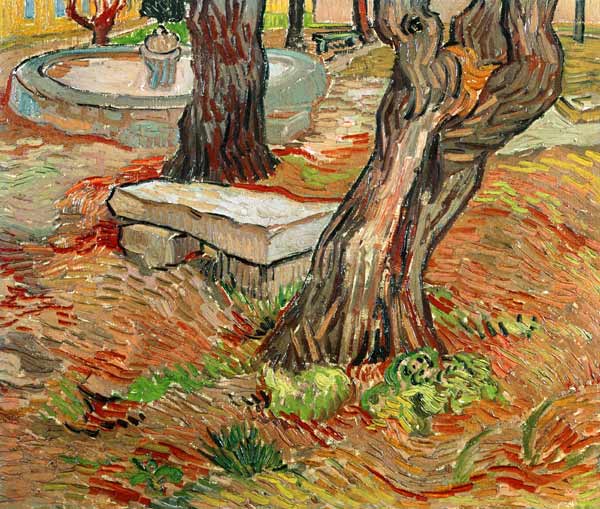 The hospital Saint Paul simmered stone bank in this from Vincent van Gogh