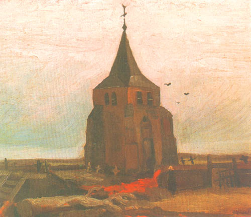 The old Friedhofsturm from Vincent van Gogh