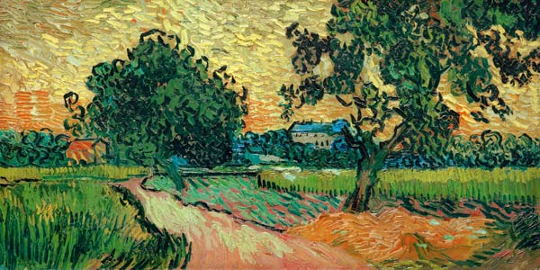 V.v.Gogh,Chateau of Auvers at Sunset/Ptg from Vincent van Gogh