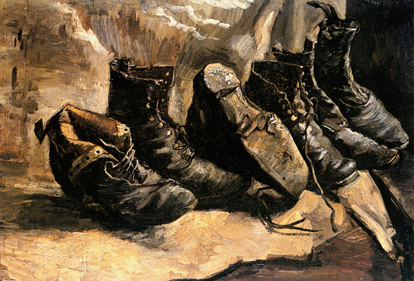 Three pairs of shoes from Vincent van Gogh