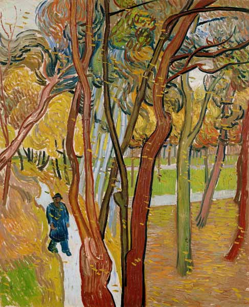The garden of Saint Paul's Hospital (The fall of the leaves) from Vincent van Gogh
