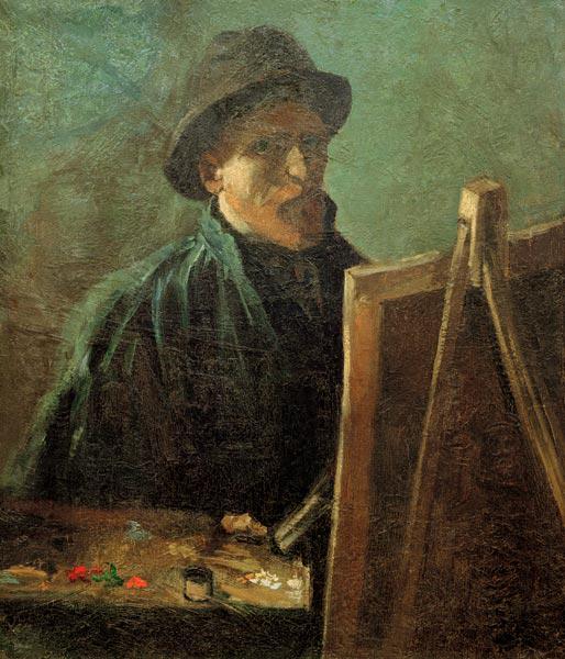 van Gogh, Self-Portrait at Easel / 1886