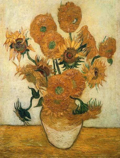 Fourteen Sunflowers in a Vase