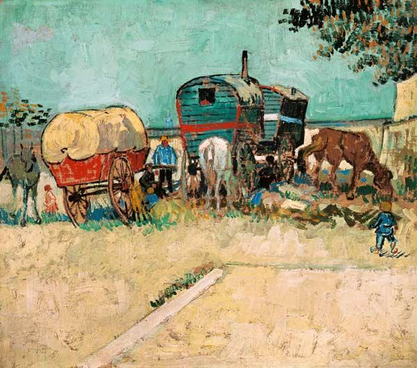 The Caravans, Gypsy Encampment near Arles