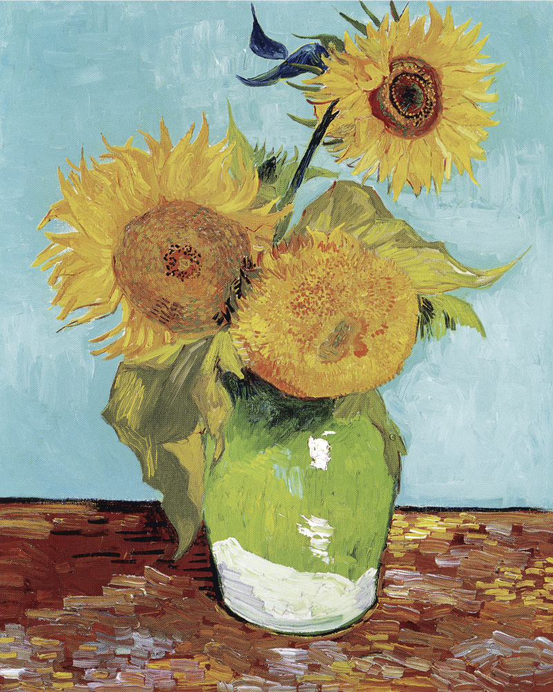 Vase With Three Sunflowers from Vincent van Gogh
