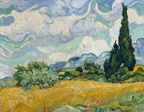 Wheatfield with Cypresses from Vincent van Gogh
