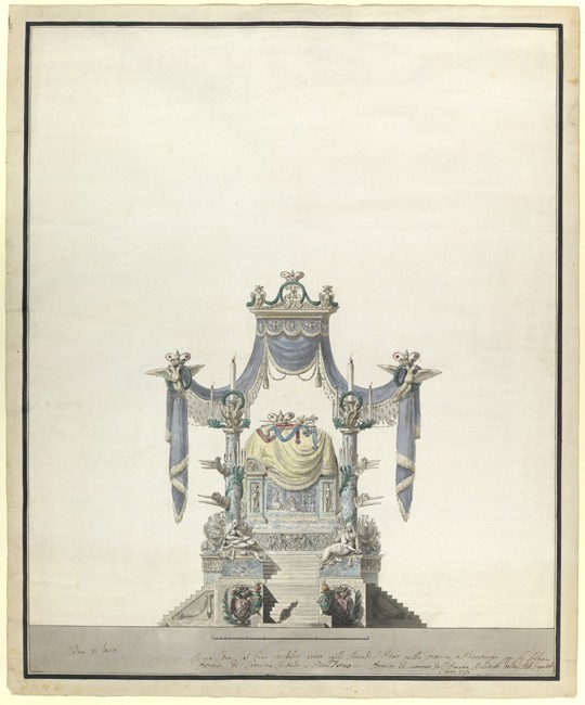 Catafalque for the Empress Catherine the Great (1729-1796) from Vincenzo Brenna