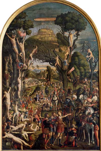 The Crucifixion and the Glorification the Ten Thousand Martyrs on Mt. Ararat from Vittore Carpaccio