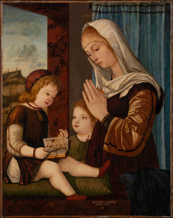 Madonna and Child with the Infant St. John from Vittore Carpaccio