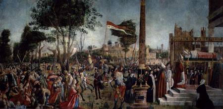 The Martyrdom of the Pilgrims and the Funeral of St. Ursula, from the St. Ursula Cycle from Vittore Carpaccio
