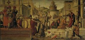 V.Carpaccio / George baptizes King Ajus