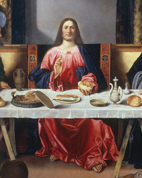 V.Carpaccio / Christ in Emmaus / Paint. from Vittore Carpaccio