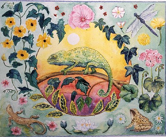 Chameleon (month of June from a calendar)  from Vivika  Alexander
