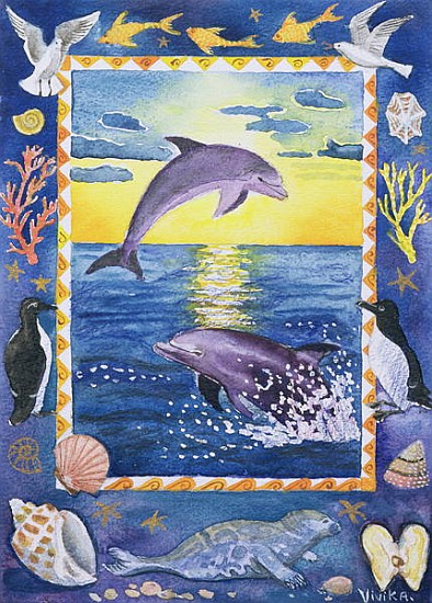 Dolphin, 1999 (w/c on paper)  from Vivika  Alexander