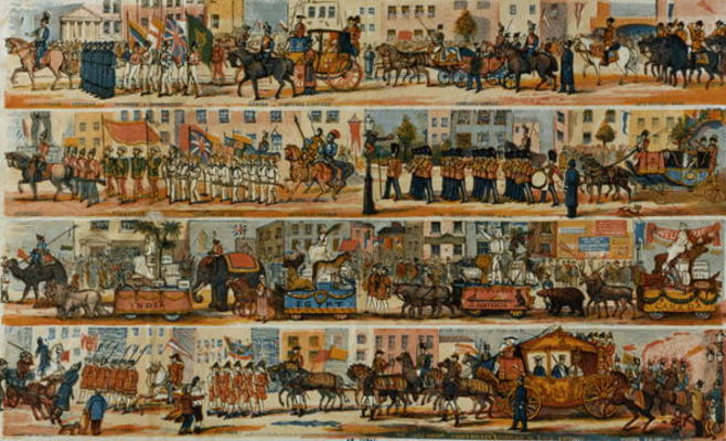 An Ideal Lord Mayor's Show, with Cars, emblematically representing our principal Colonies, and some from W. Kelly