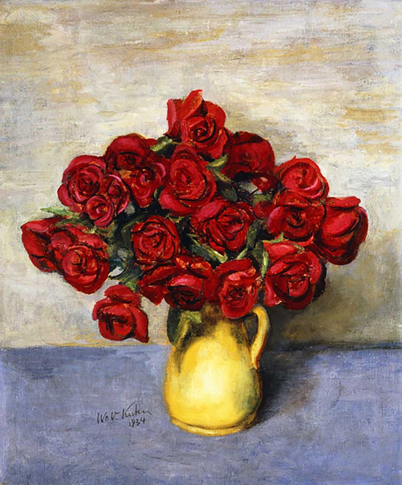 Red Roses in a Yellow Pitcher, 1934 from Walt Kuhn