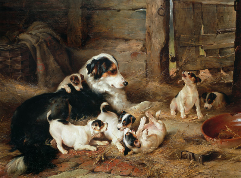Dog family from Walter Hunt