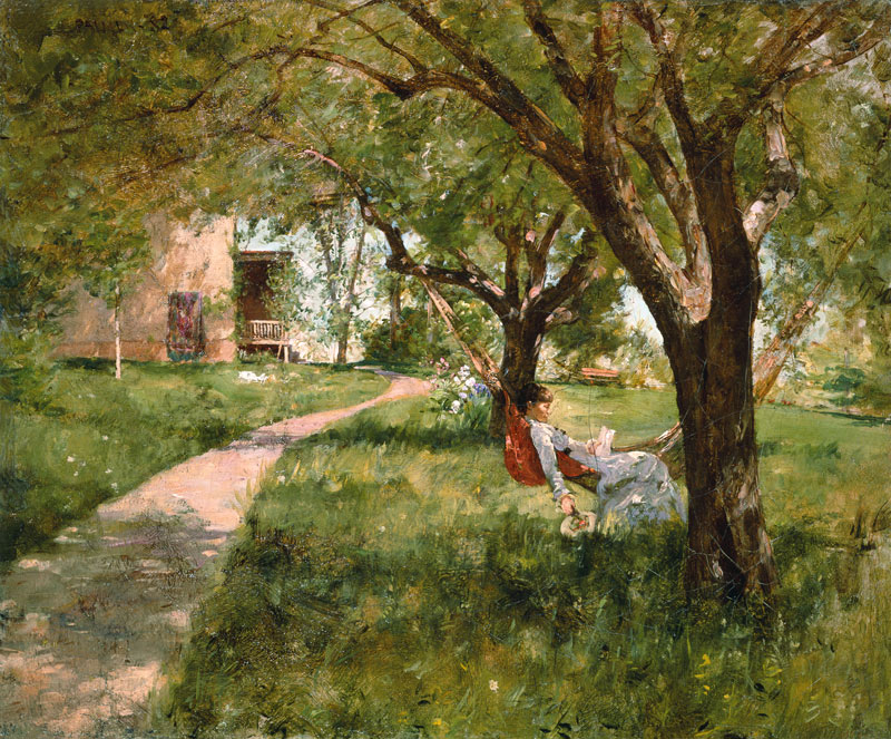 In the afternoon in the hammock from Walter Launt Palmer