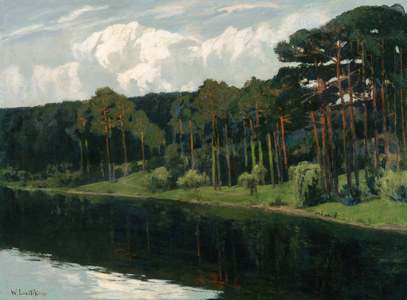 Pines on the sea shore from Walter Leistikow